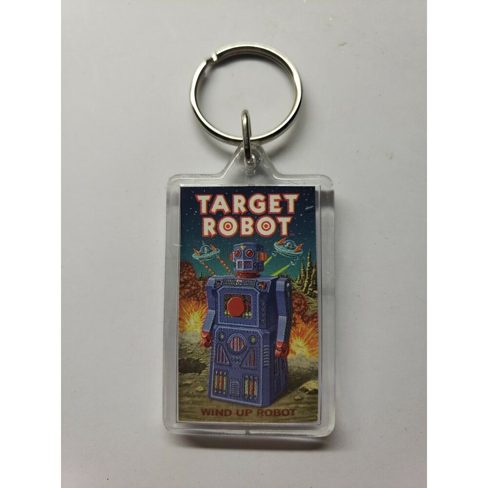 Vintage "Radicon Robot" wind up Robot Key Chain NOS "Target Robot" PB158